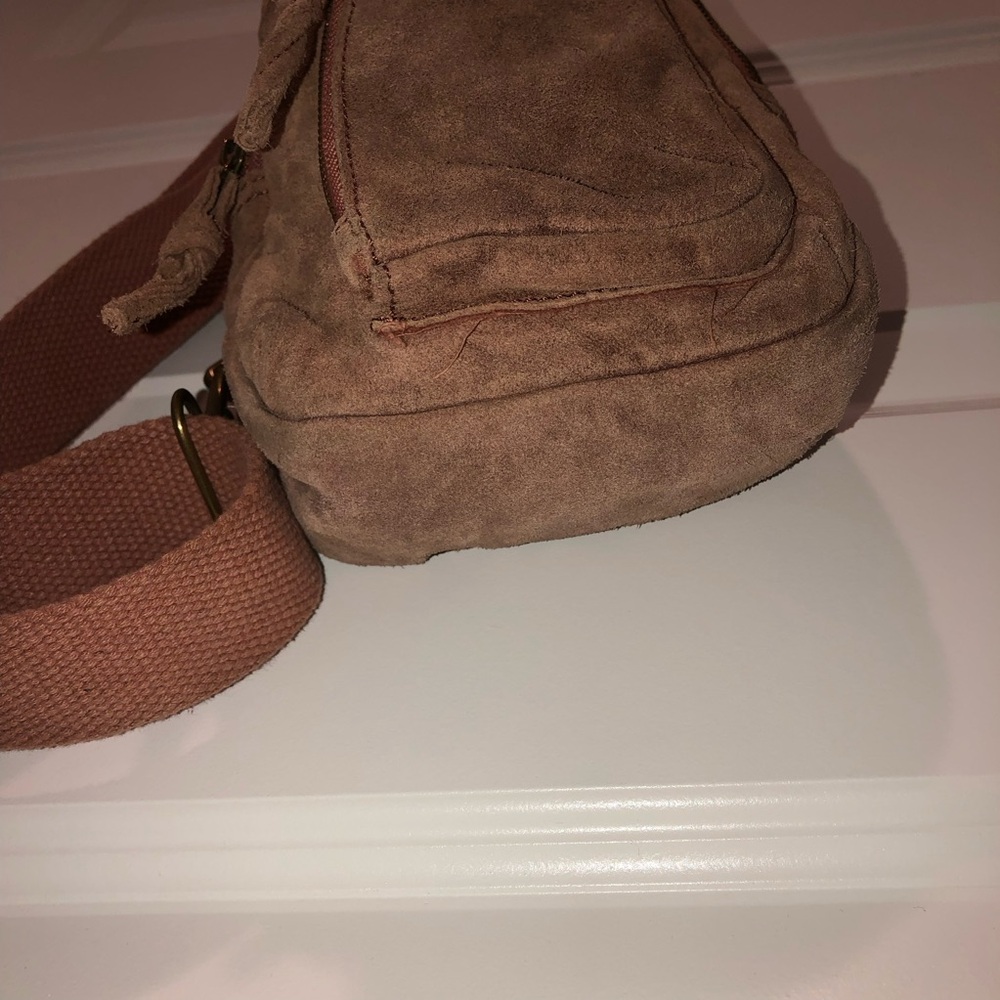 Free People FP Hudson Suede Sling Boho Bag Purse - Picture 5 of 8